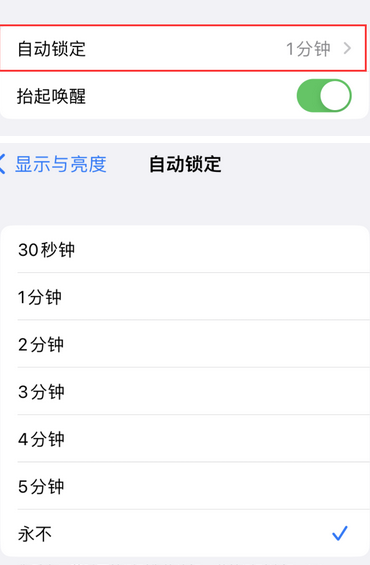 宣威苹果换屏维修分享无法调整iPhone自动锁屏的时间怎么办